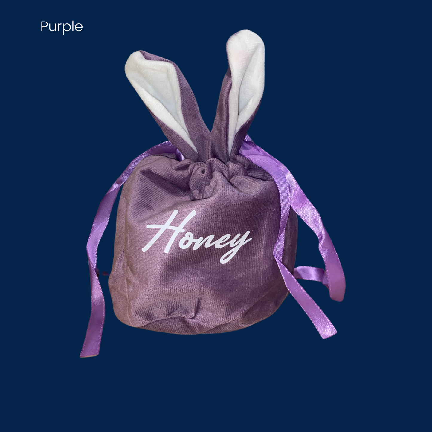 Small Personalised Velvet Easter Bags