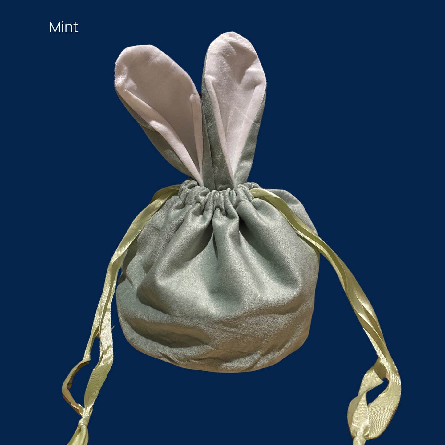 Large Personalised Velvet Easter Bags